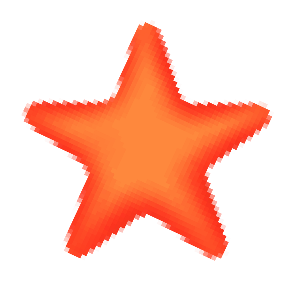 pixel stars decorate png