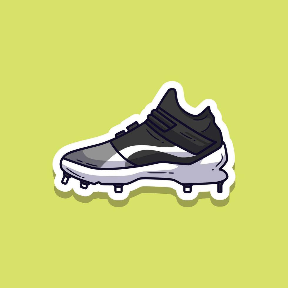Baseball shoes illustration. Vector illustration sports shoes. vector eps 10