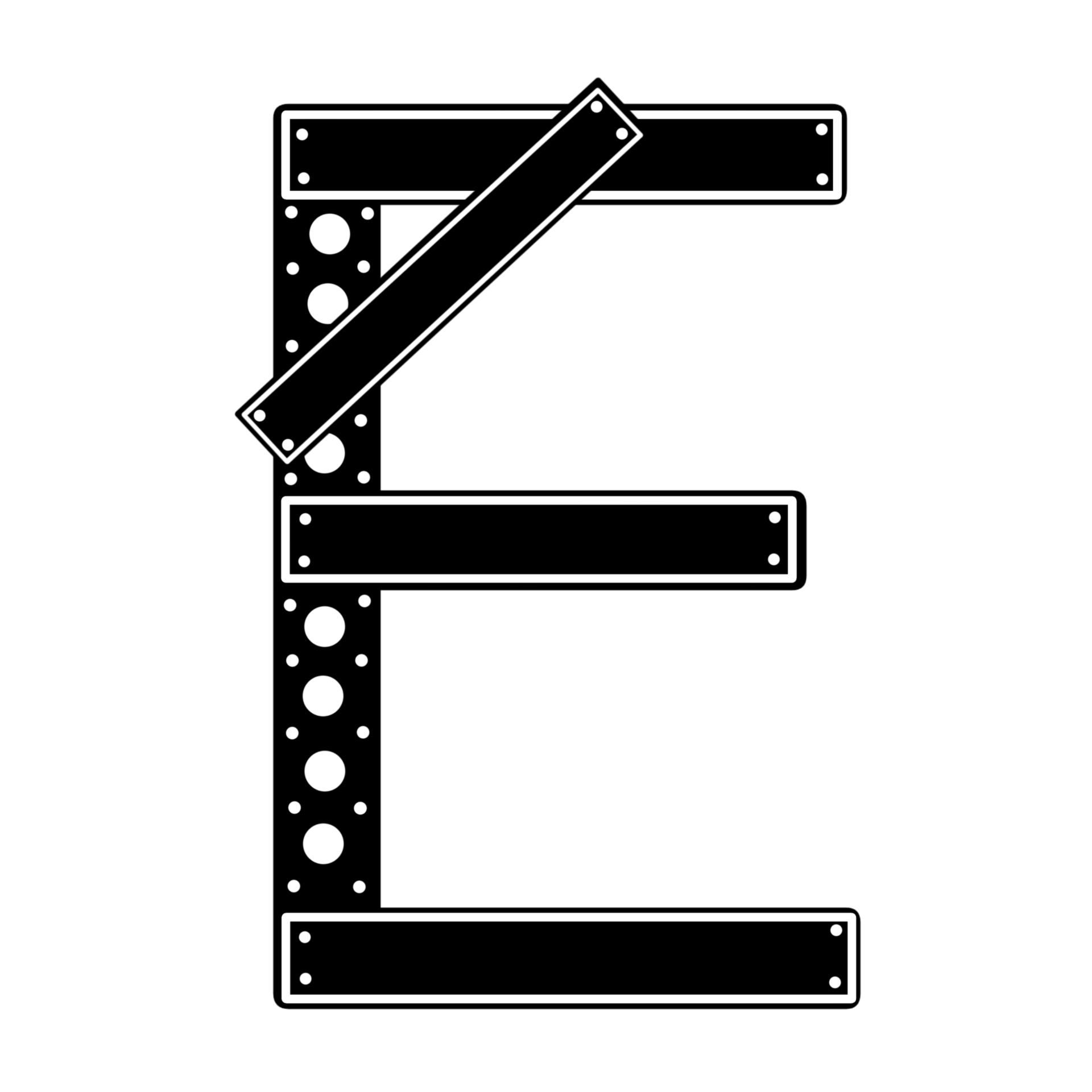 black steel bar letters 28578539 PNG