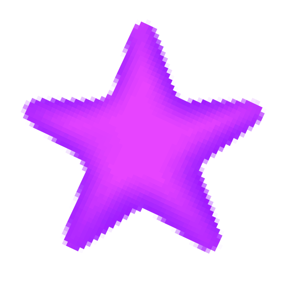 pixel stars decorate png