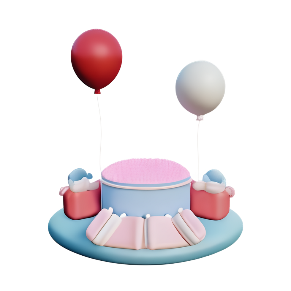 baby shower 3d rendering icon illustration png