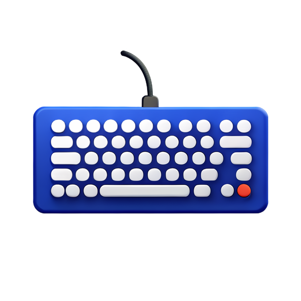 clavier 3d le rendu icône illustration png