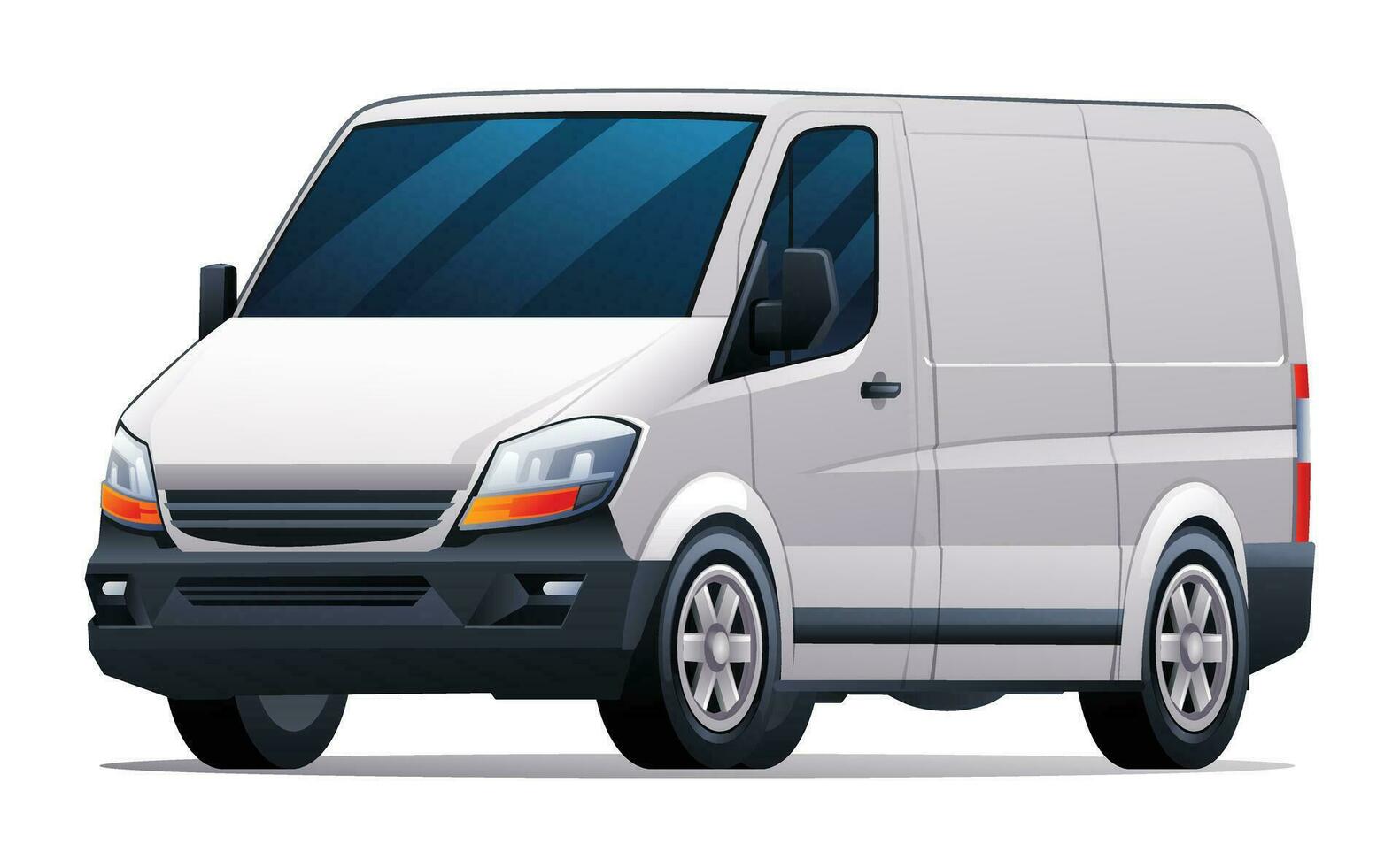 coche vector ilustración. carga camioneta aislado en blanco antecedentes