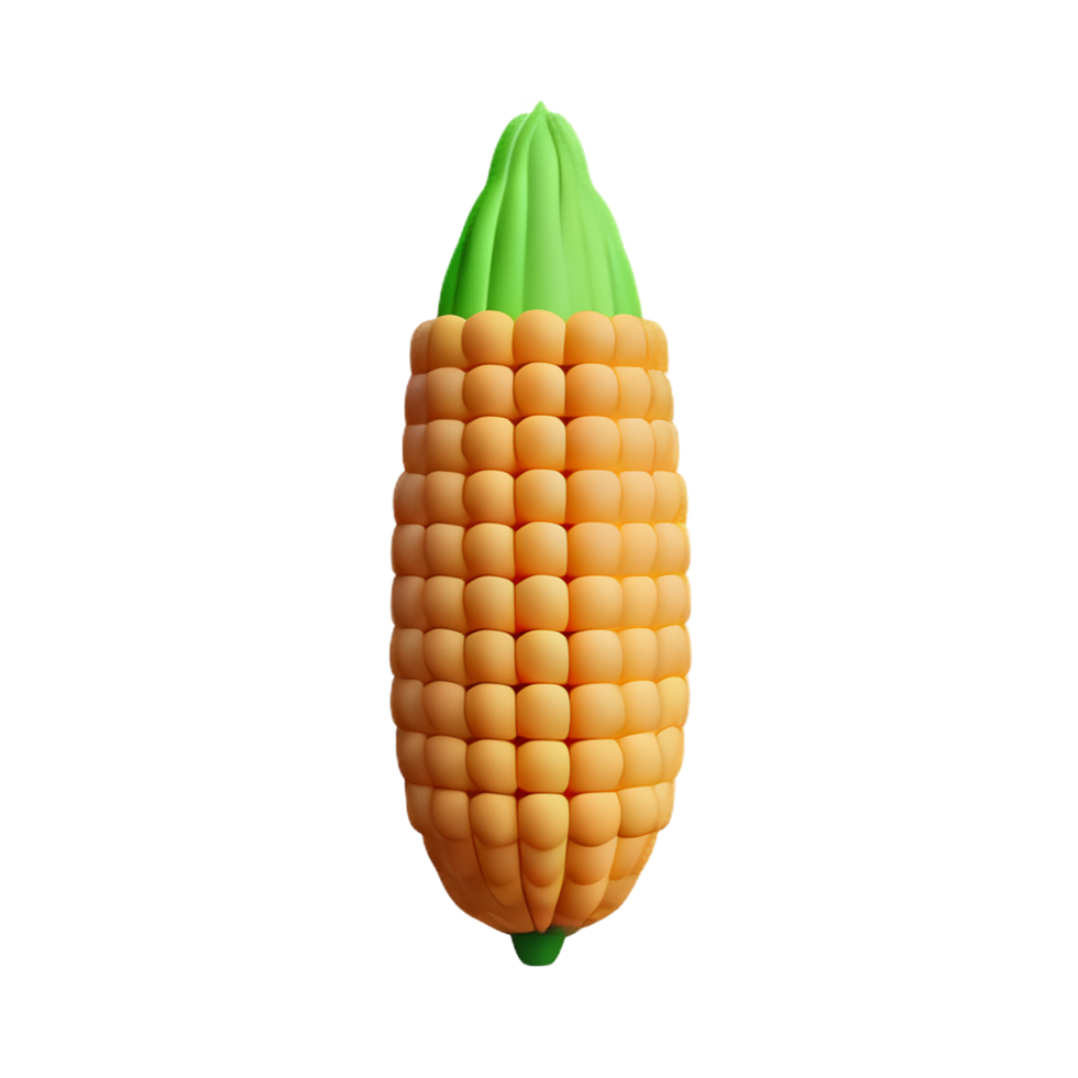 corn 3d rendering icon illustration png