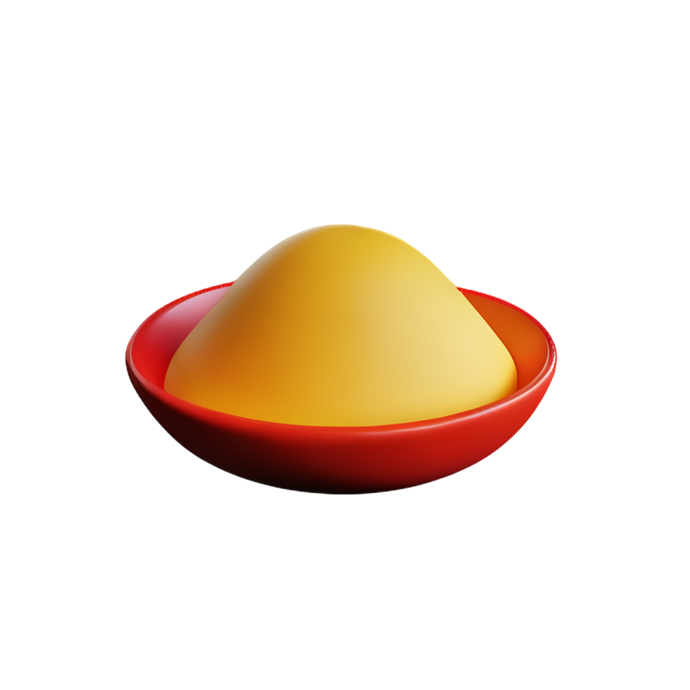 rice 3d rendering icon illustration png