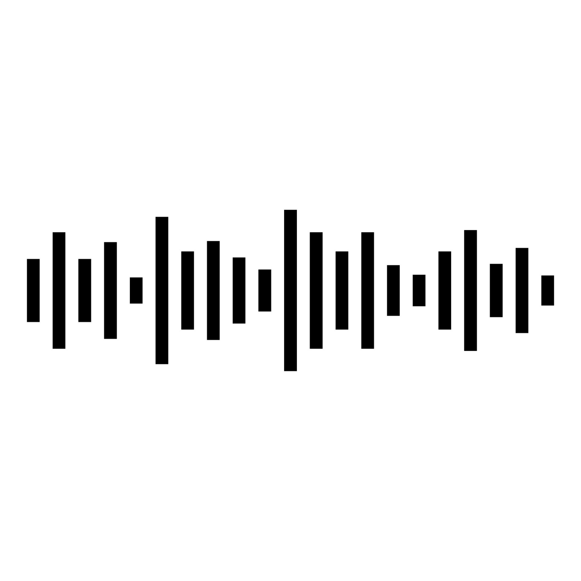 Audio message wave. Voice message wave. Frequency music symbol. Pulsing