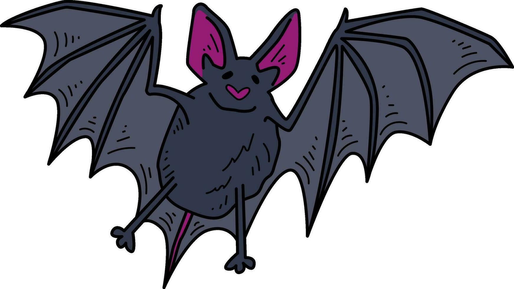 misterioso murciélagos Víspera de Todos los Santos ilustración vector