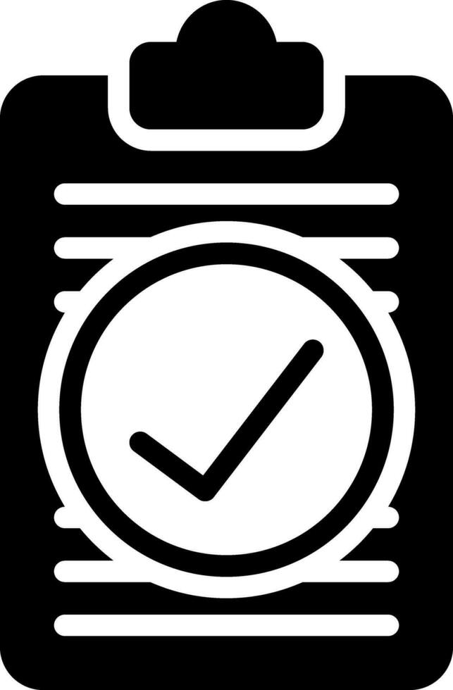 solid icon for checked vector