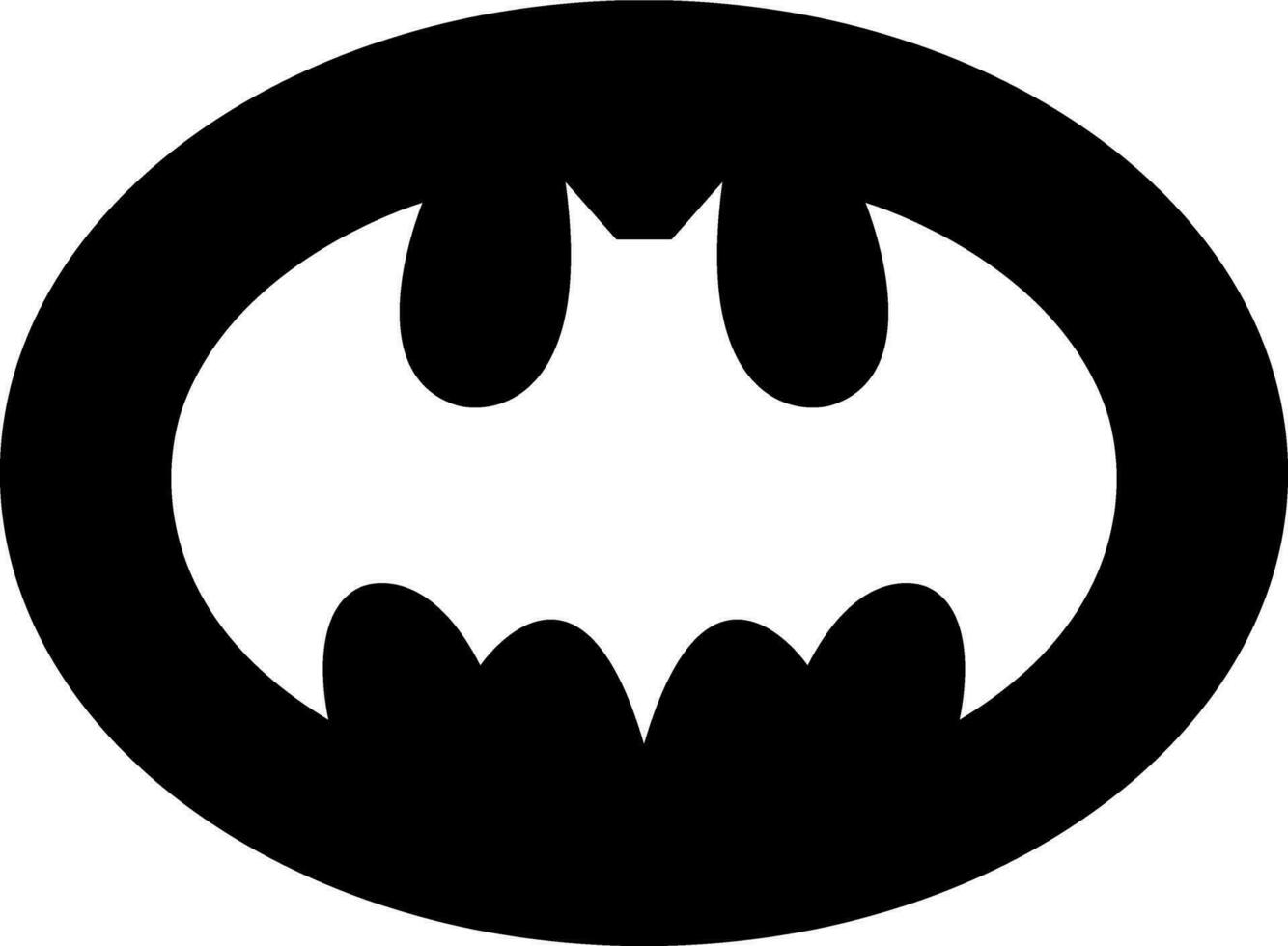 solid icon for bat vector