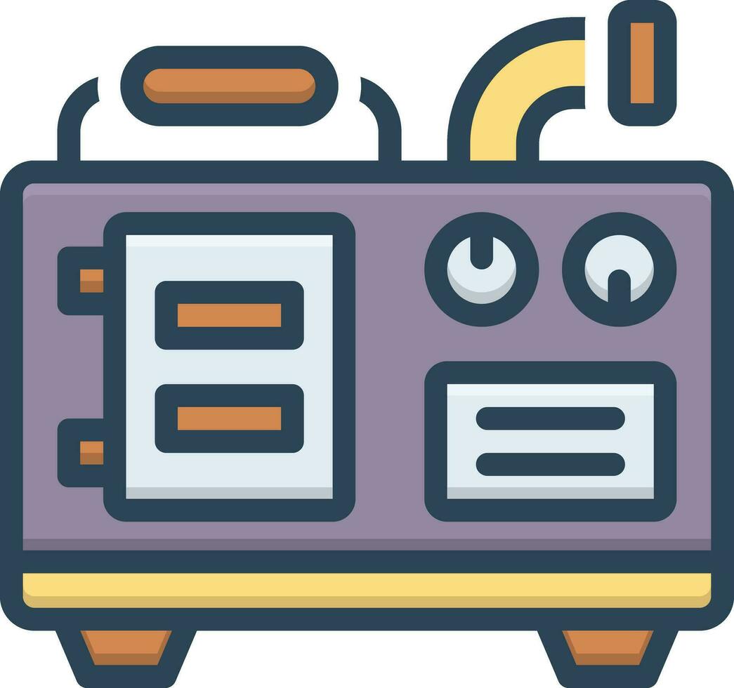 color icon for generators vector