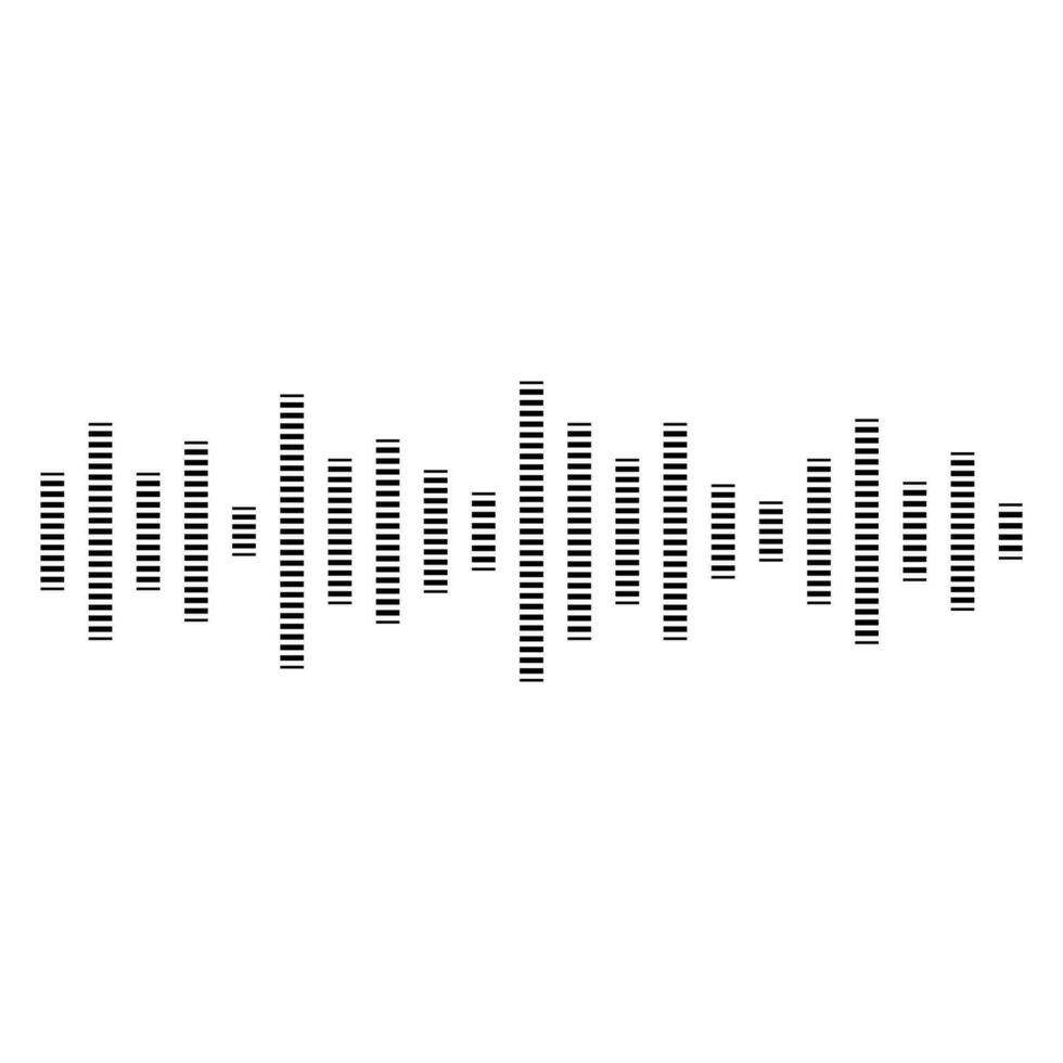 Audio message wave. Voice message wave. Frequency music symbol. Pulsing line vector