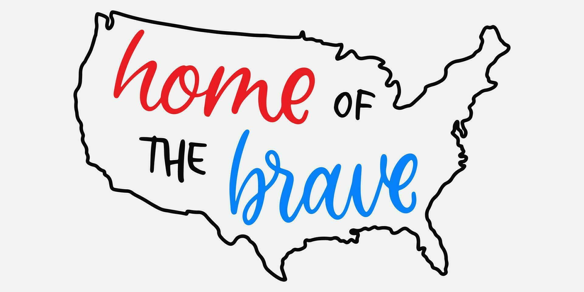 Memorial day in USA. Memorial day in lettering. USA map outline. Veterans day holiday calligraphy. American event. Remember and honor vector