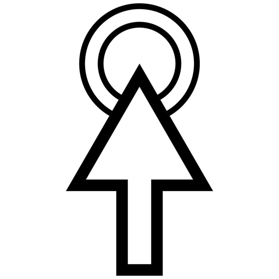 cursor puntero. ratón cursor. flecha puntero. hacer clic símbolo. computadora ratón pictograma. vector