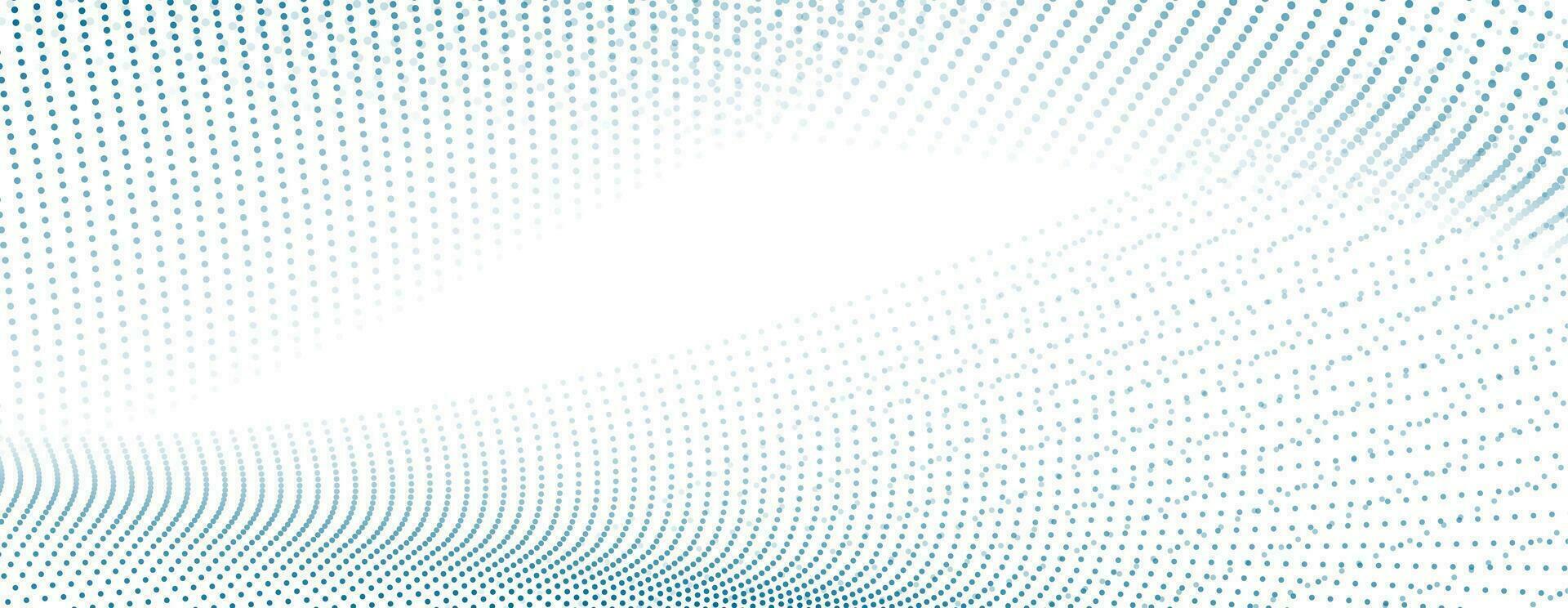 Sci-fi abstract background with dotted curved wavy lines vector