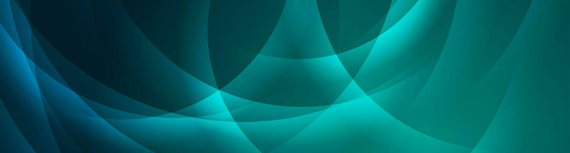 Cyan shiny technology background with abstract waves vector
