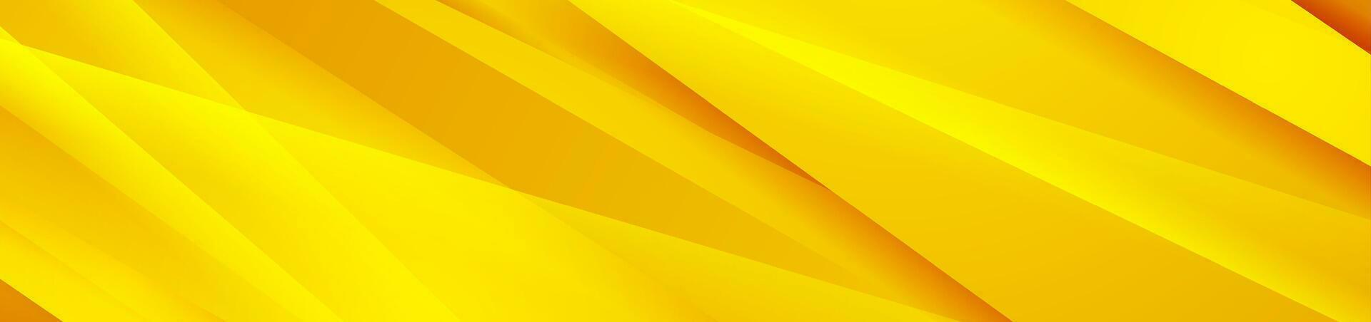 Bright yellow glossy stripes abstract background vector