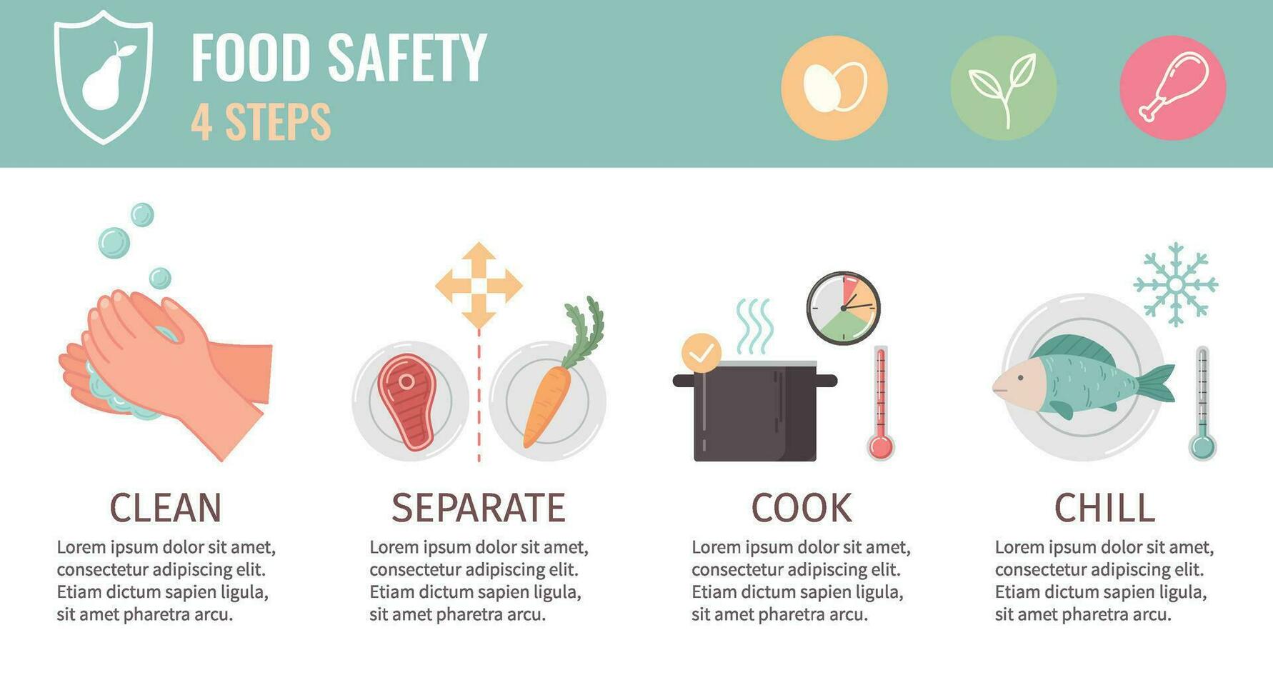 comida nutrición infografia vector