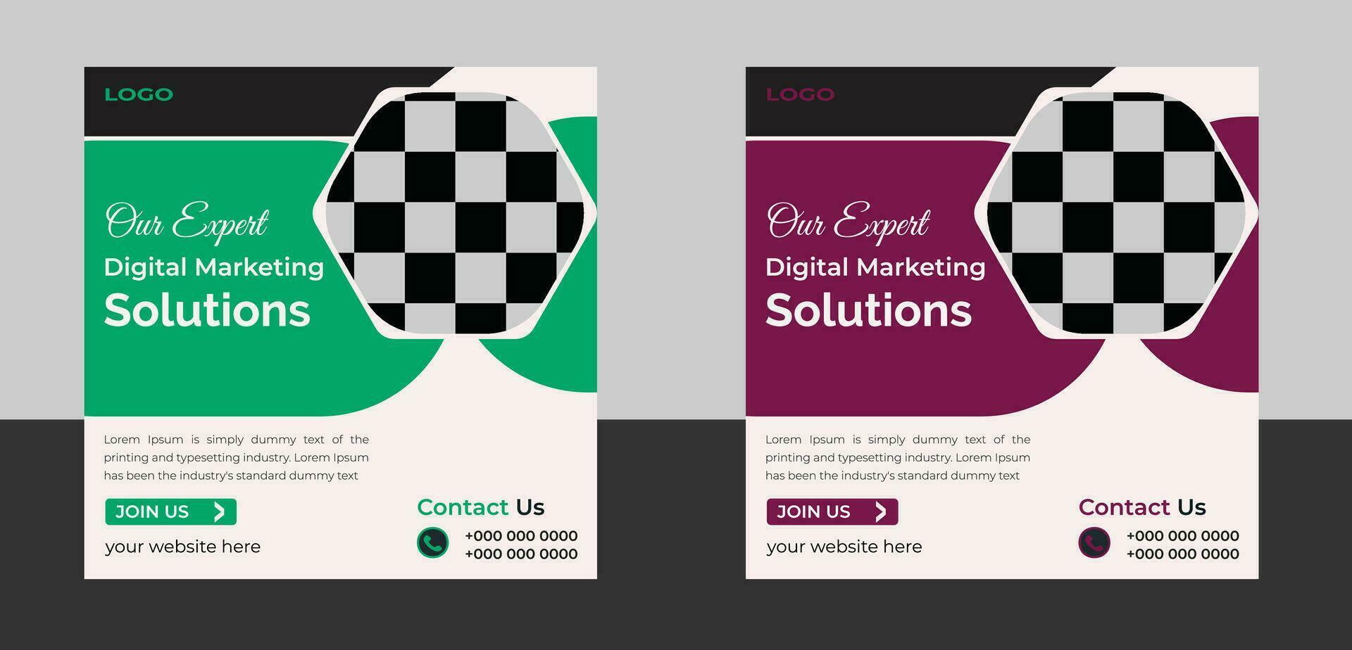 business social media post design template vector