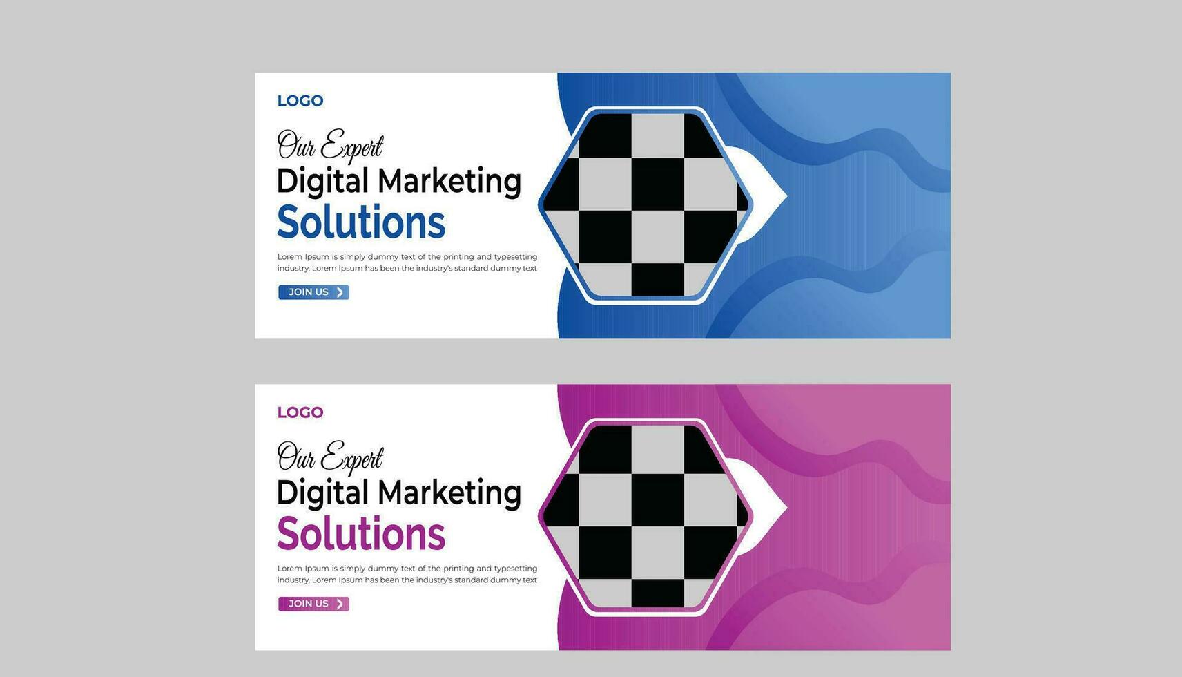 business Facebook cover design template vector