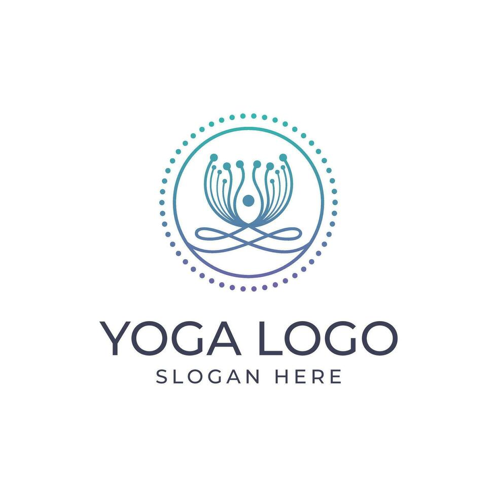 Modern Illustration of yoga movement vector
