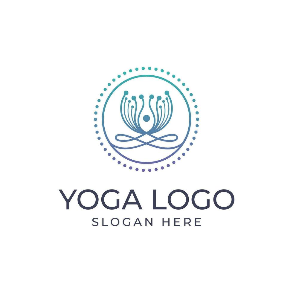 Modern Illustration of yoga movement vector