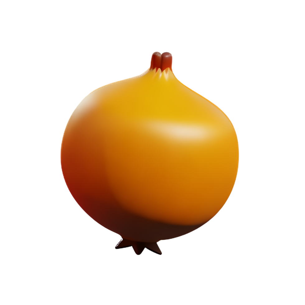 onion 3d rendering icon illustration png