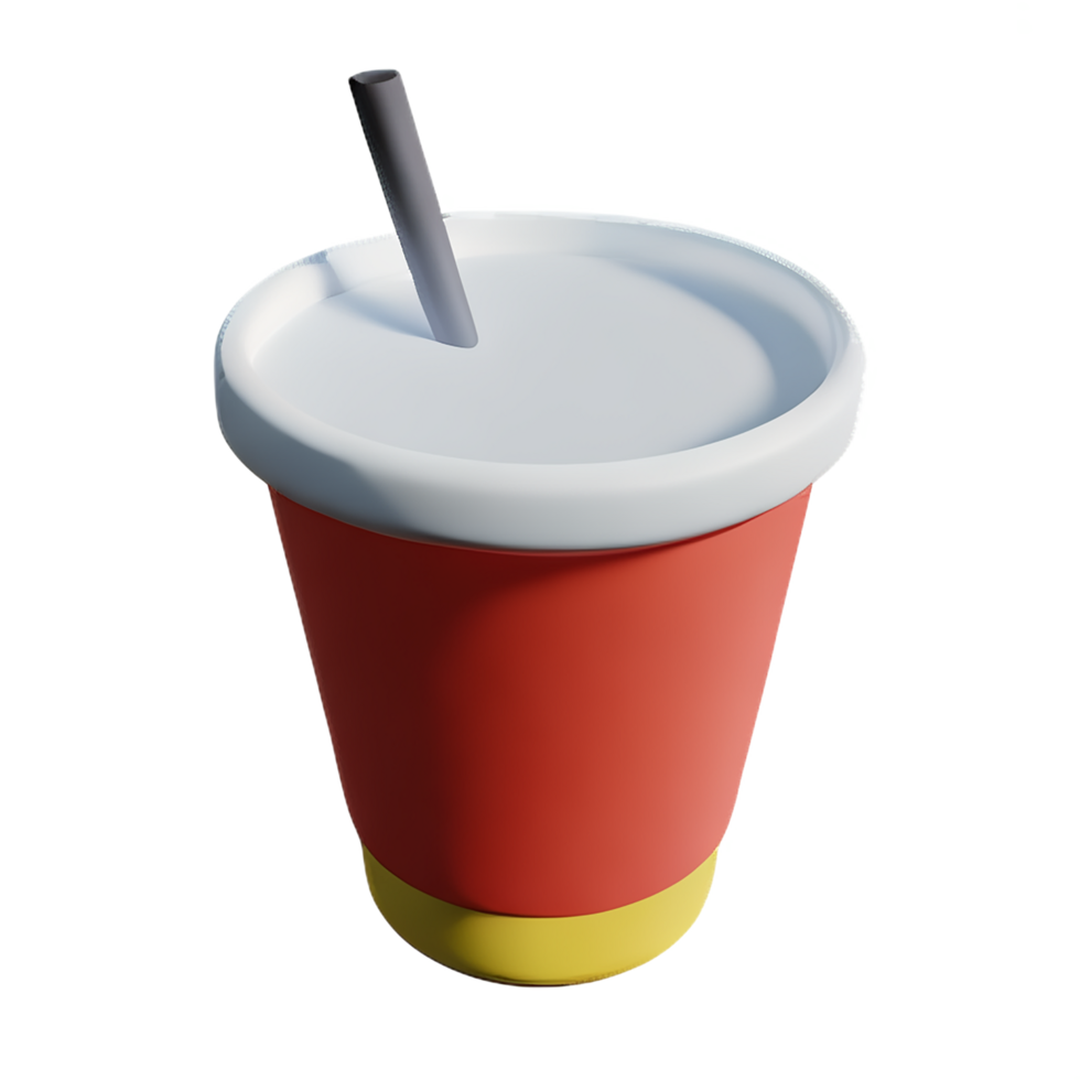bubble tea 3d rendering icon illustration png