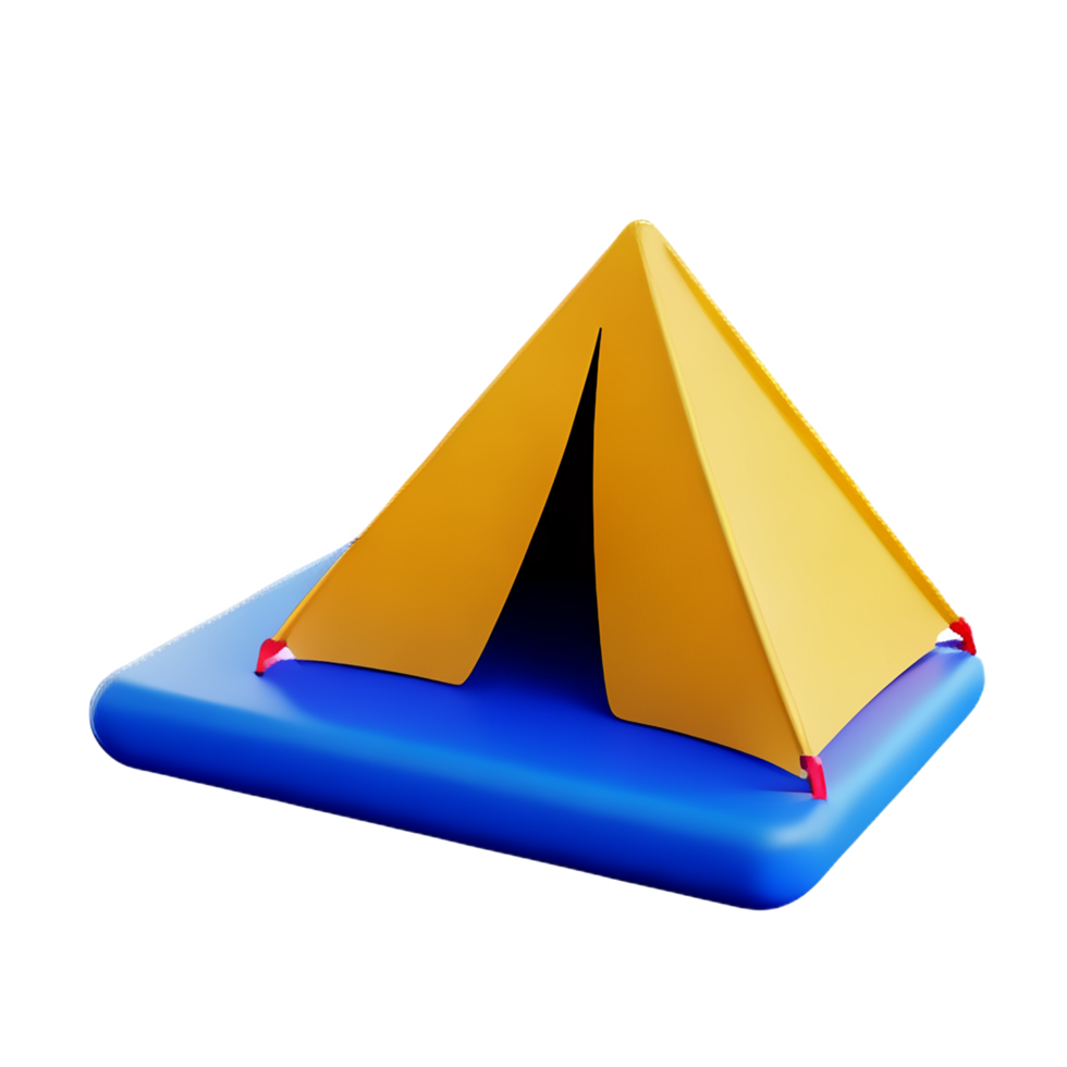 camping 3d renderen icoon illustratie png