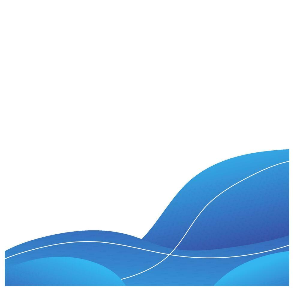fluid wave corner border frame vector