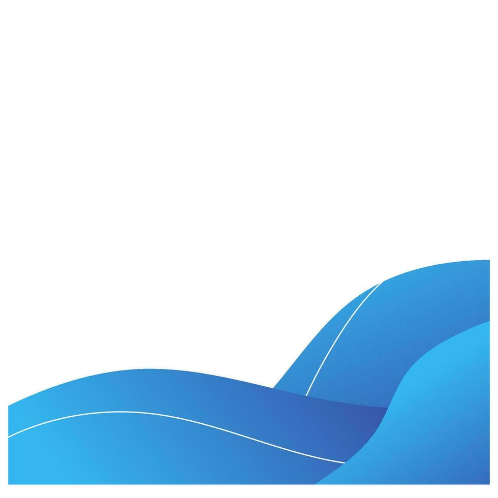 fluid wave corner border frame vector