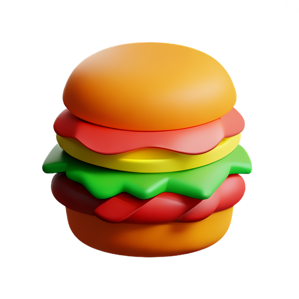 fast food 3d rendering icon illustration png