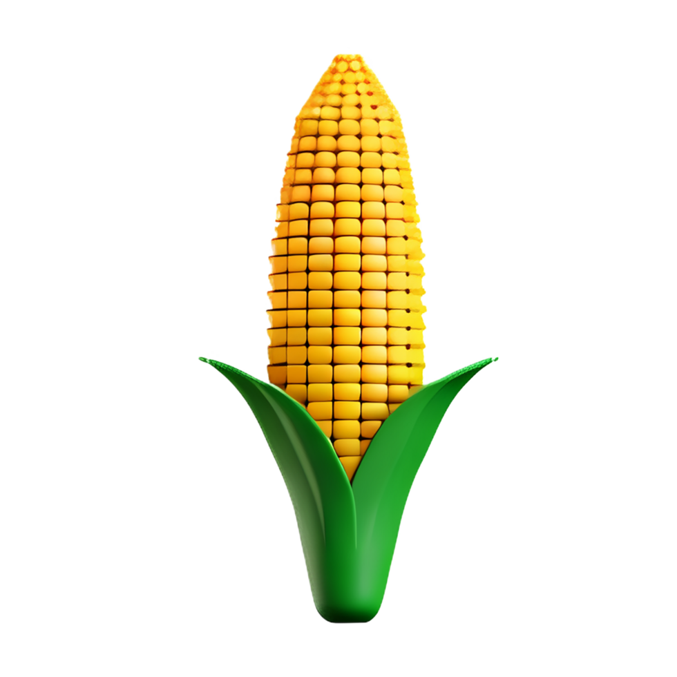 corn 3d rendering icon illustration png