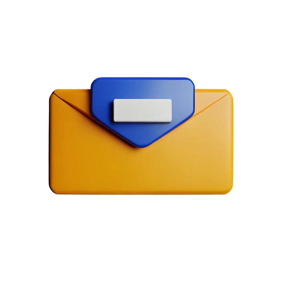 mail 3d rendering icon illustration png