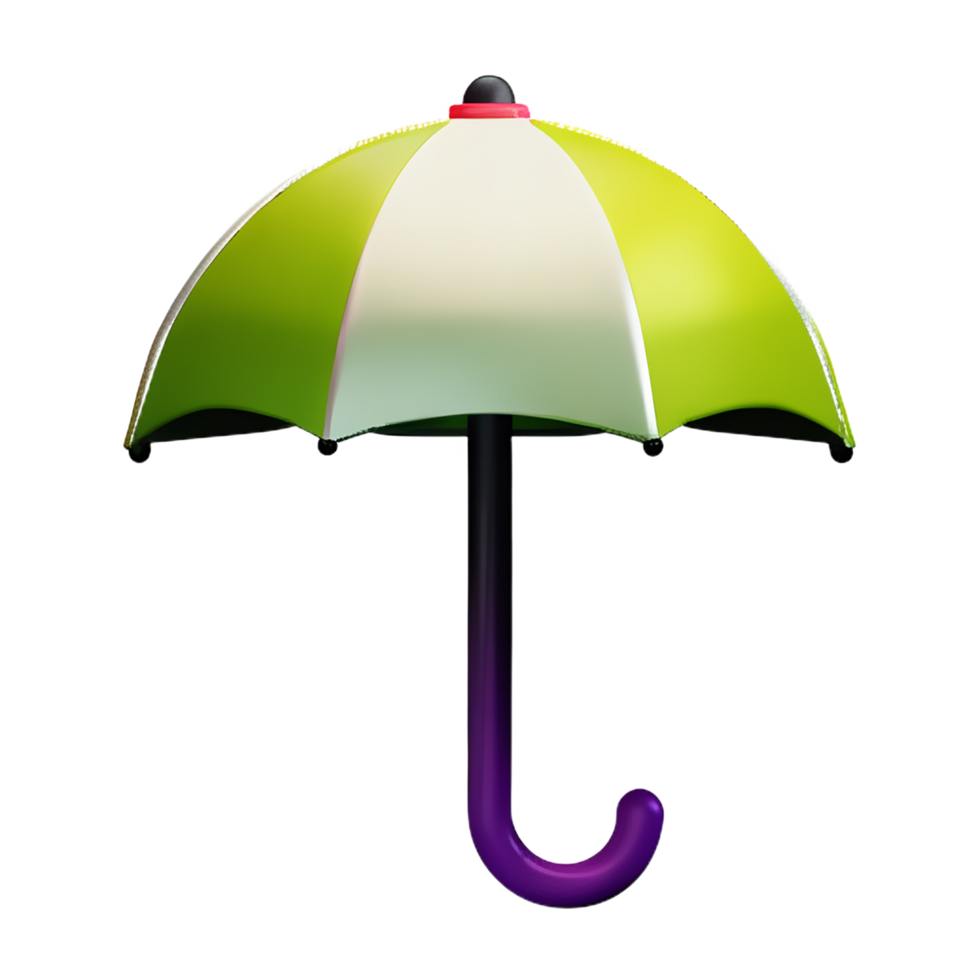 umbrella 3d rendering icon illustration png