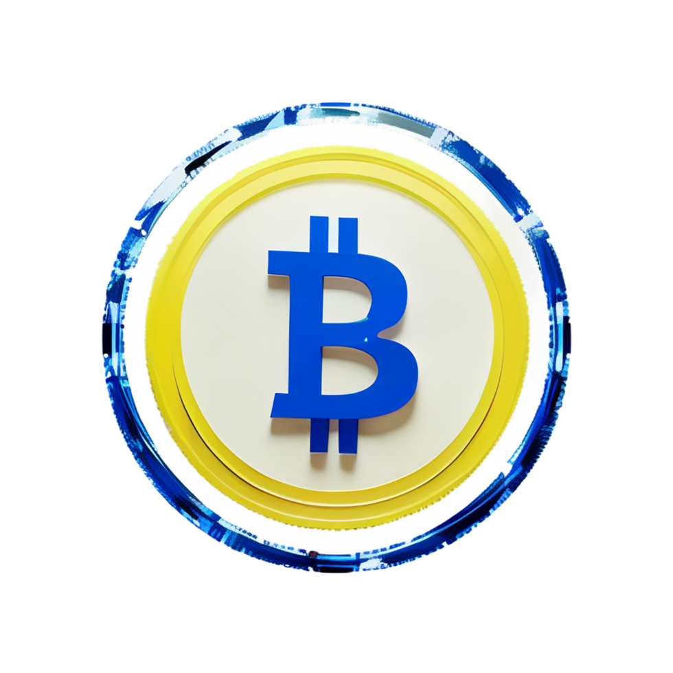 bitcoin 3d rendering icon illustration png