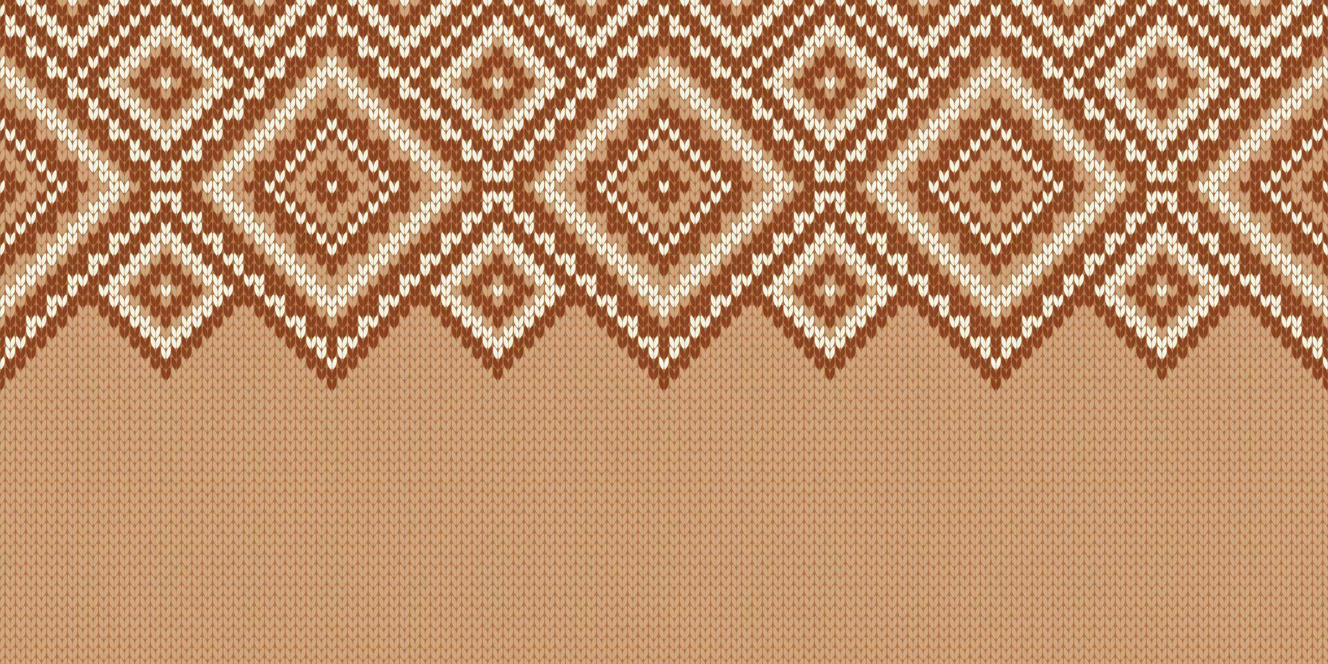 Knitwear template with empty place for text. Wide background. vector