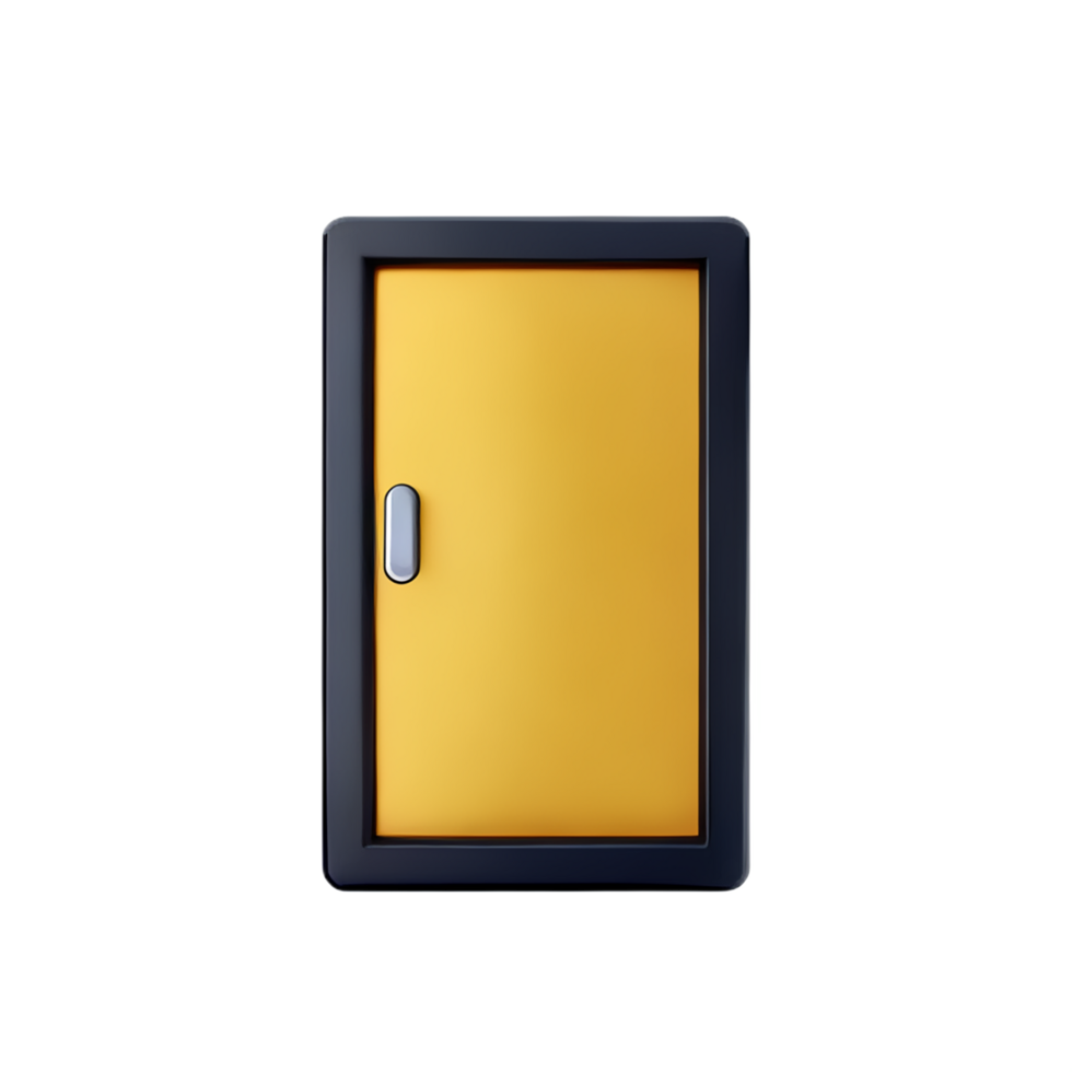 door 3d rendering icon illustration png