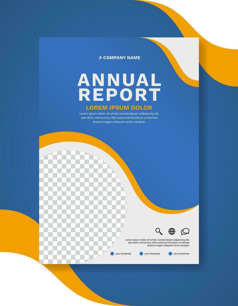 Annual report brochure flyer design template vector, Leaflet cover presentation, book cover. vector