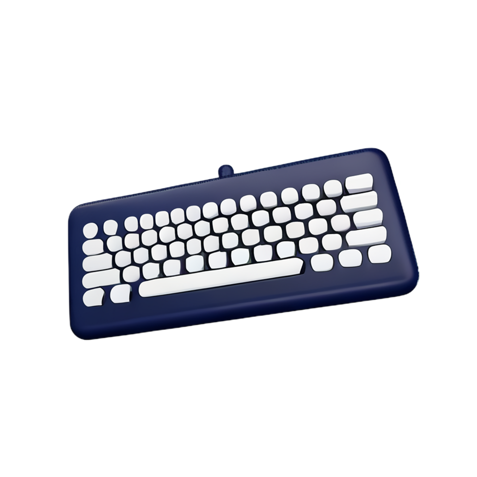 keyboard 3d rendering icon illustration png