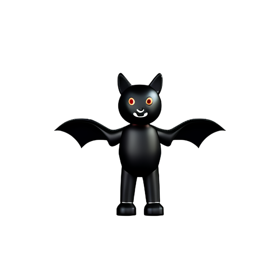 bat 3d rendering icon illustration png