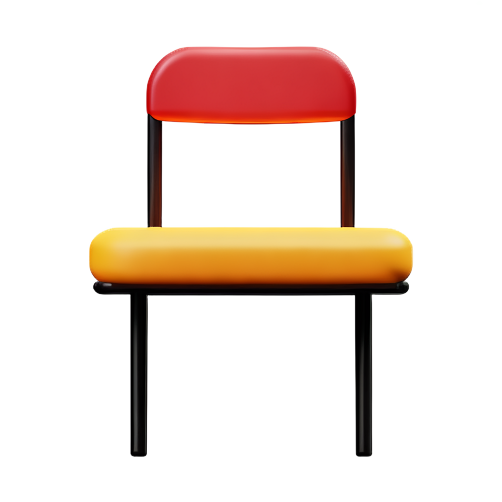 chair 3d rendering icon illustration png