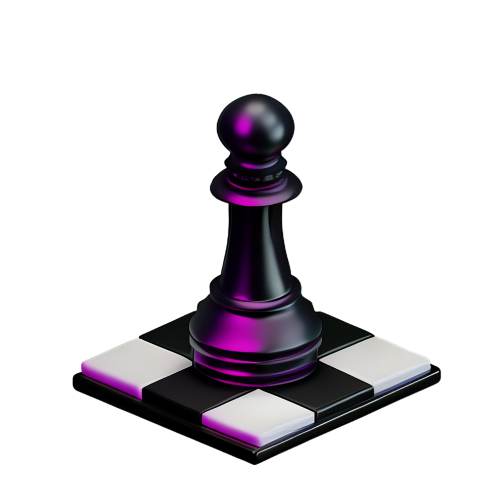 échecs 3d le rendu icône illustration png