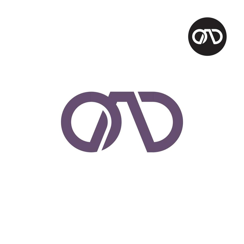 Letter OAD Monogram Logo Design vector