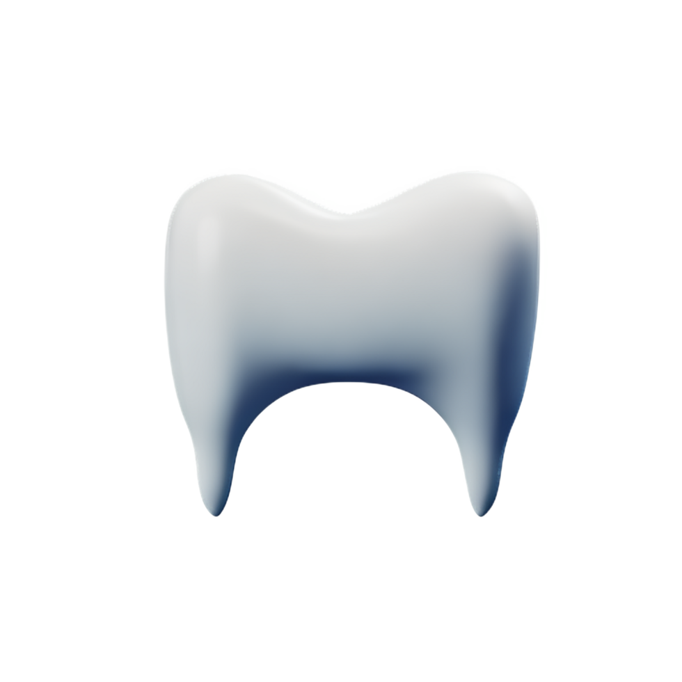 teeth 3d rendering icon illustration png