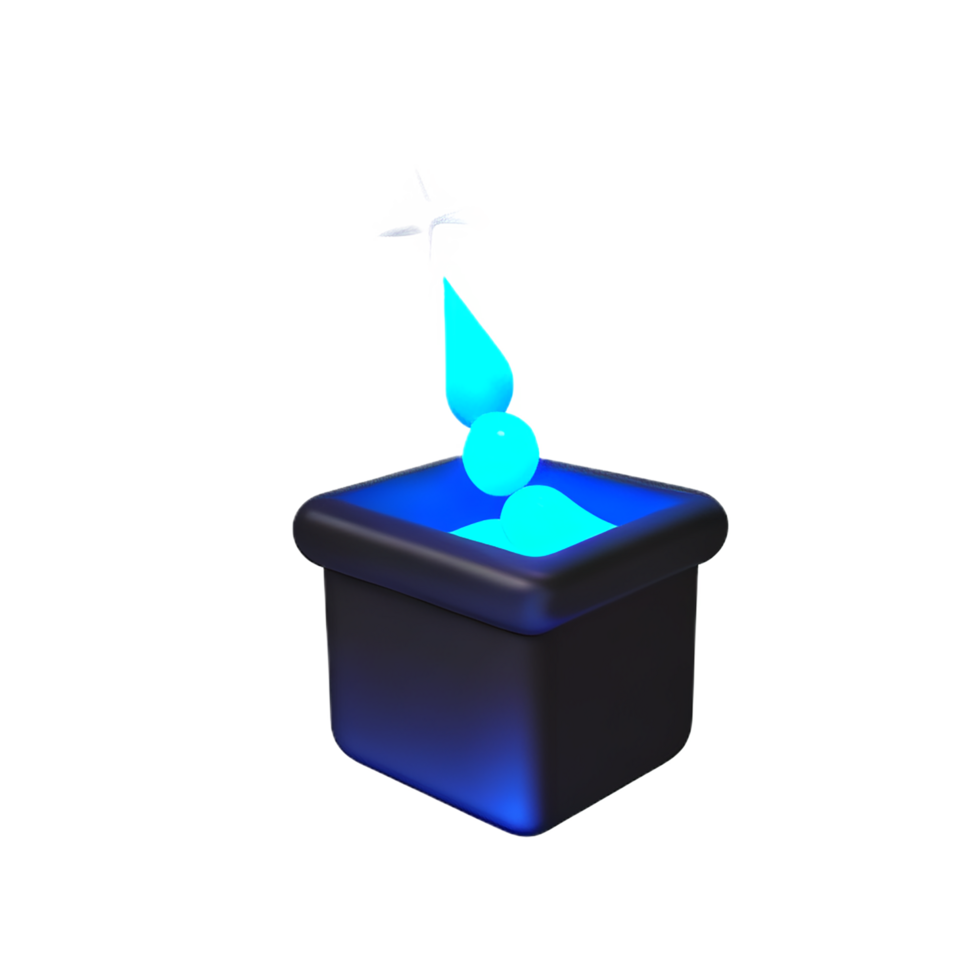 magic 3d rendering icon illustration png