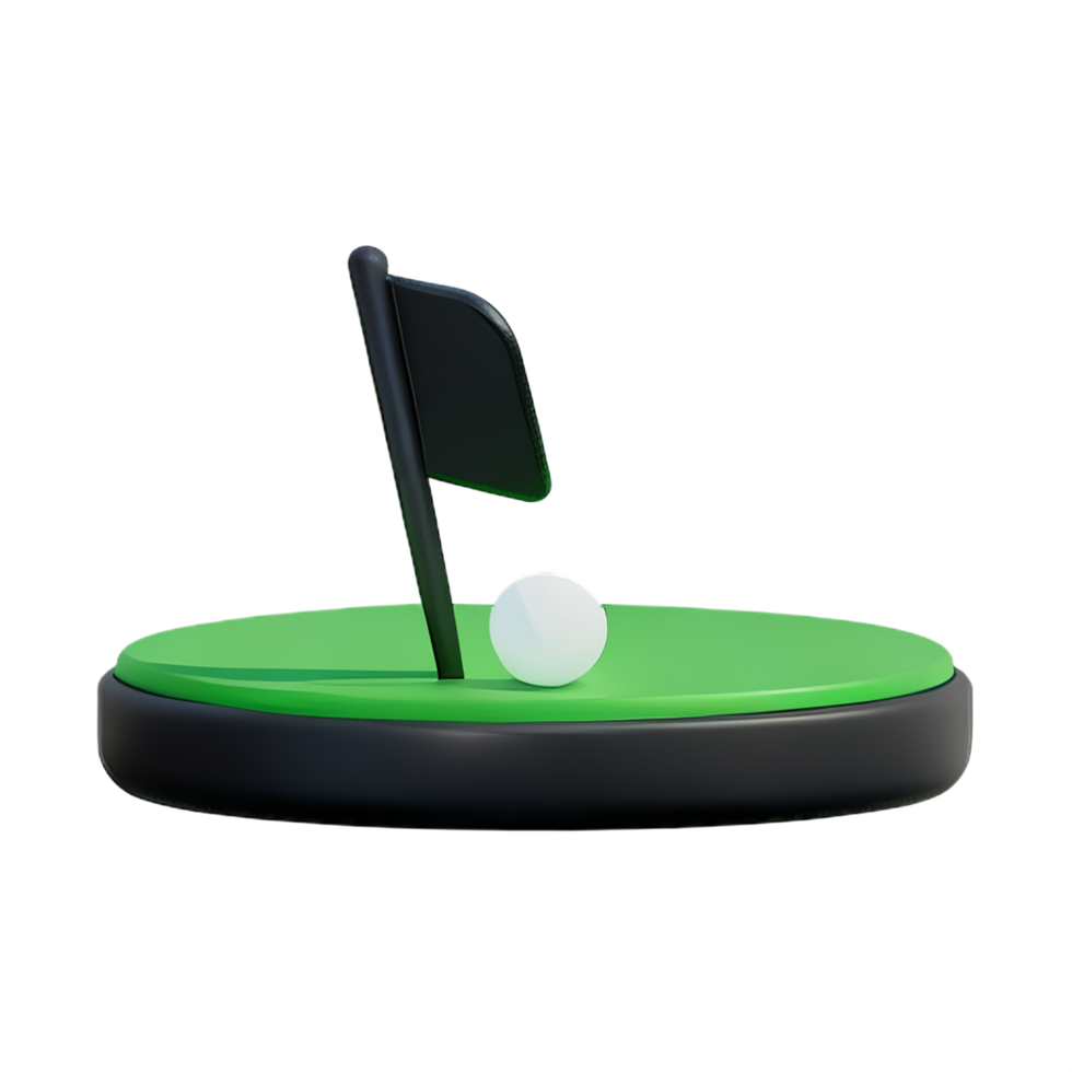 golfe 3d Renderização ícone ilustração png