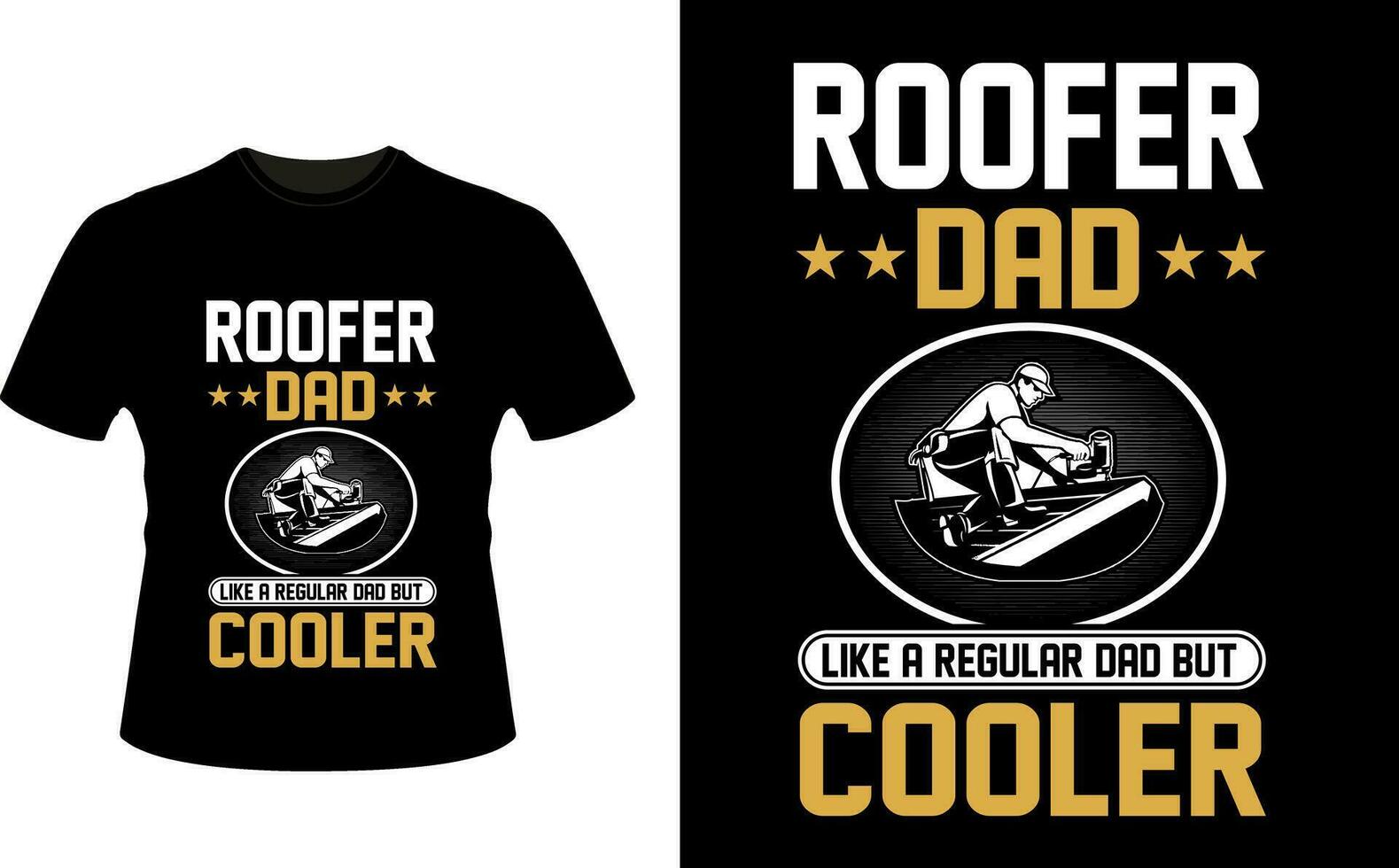 Roffer Dad Like a Regular Dad But Cooler or dad papa tshirt design or Father day t shirt Design vector