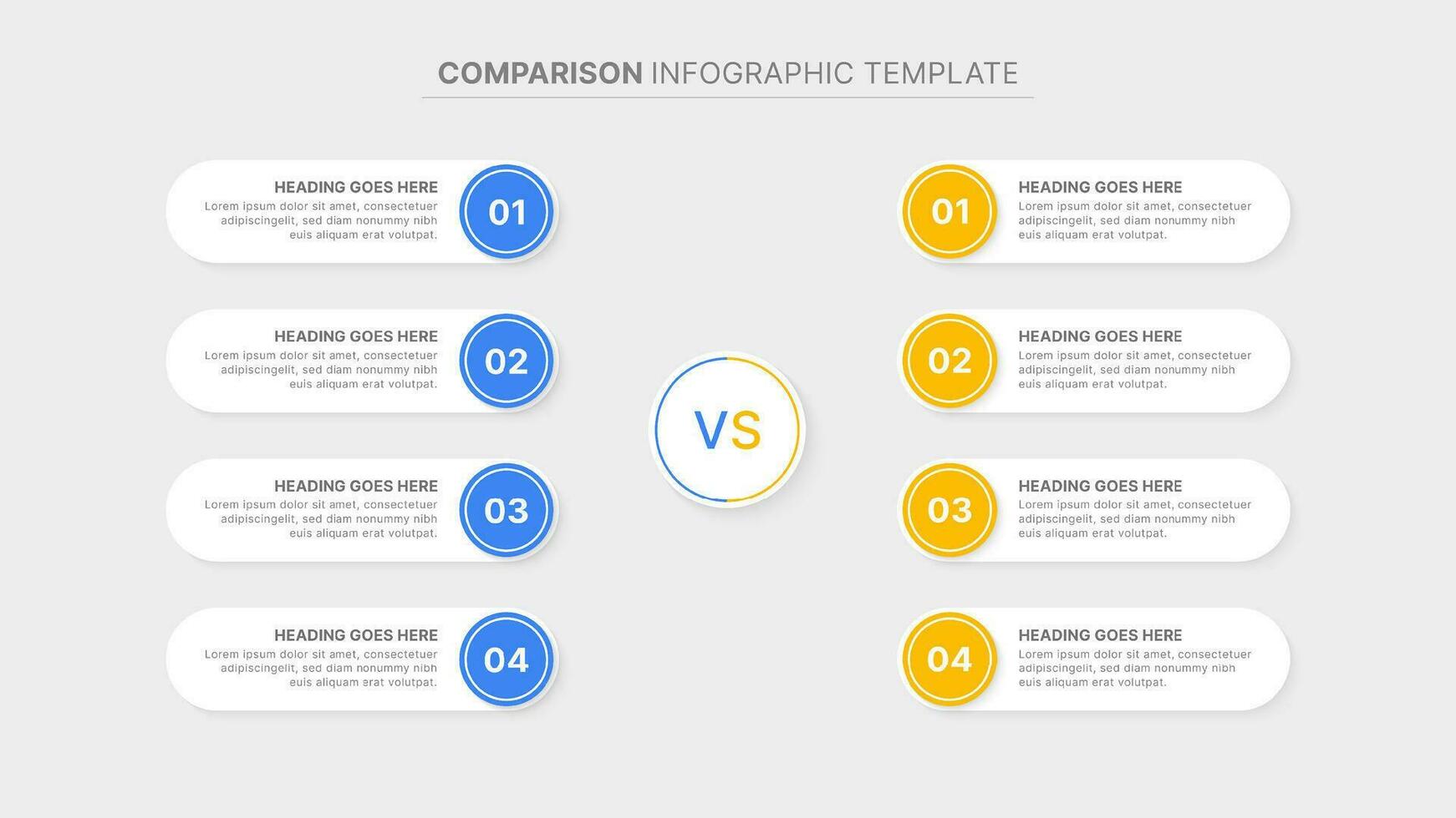 Dos and Donts Comparison Infographic Design Template vector