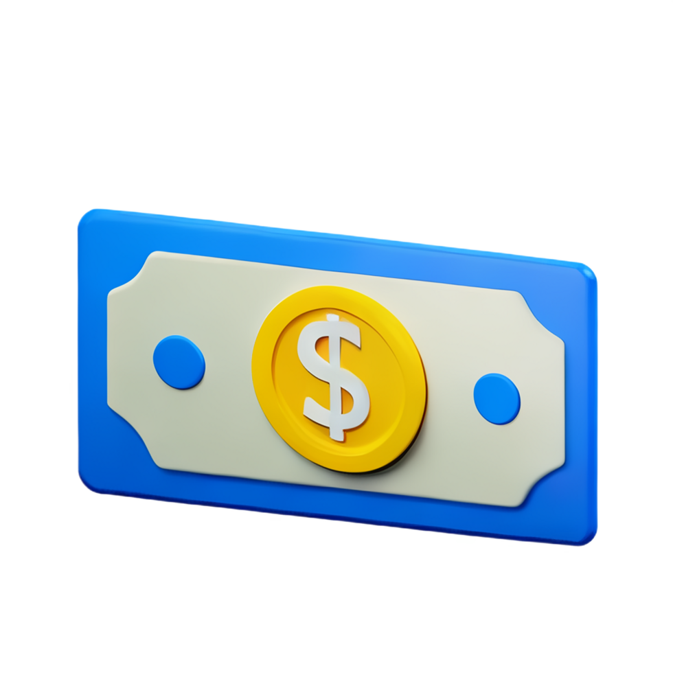 dollar 3d rendering icon illustration png