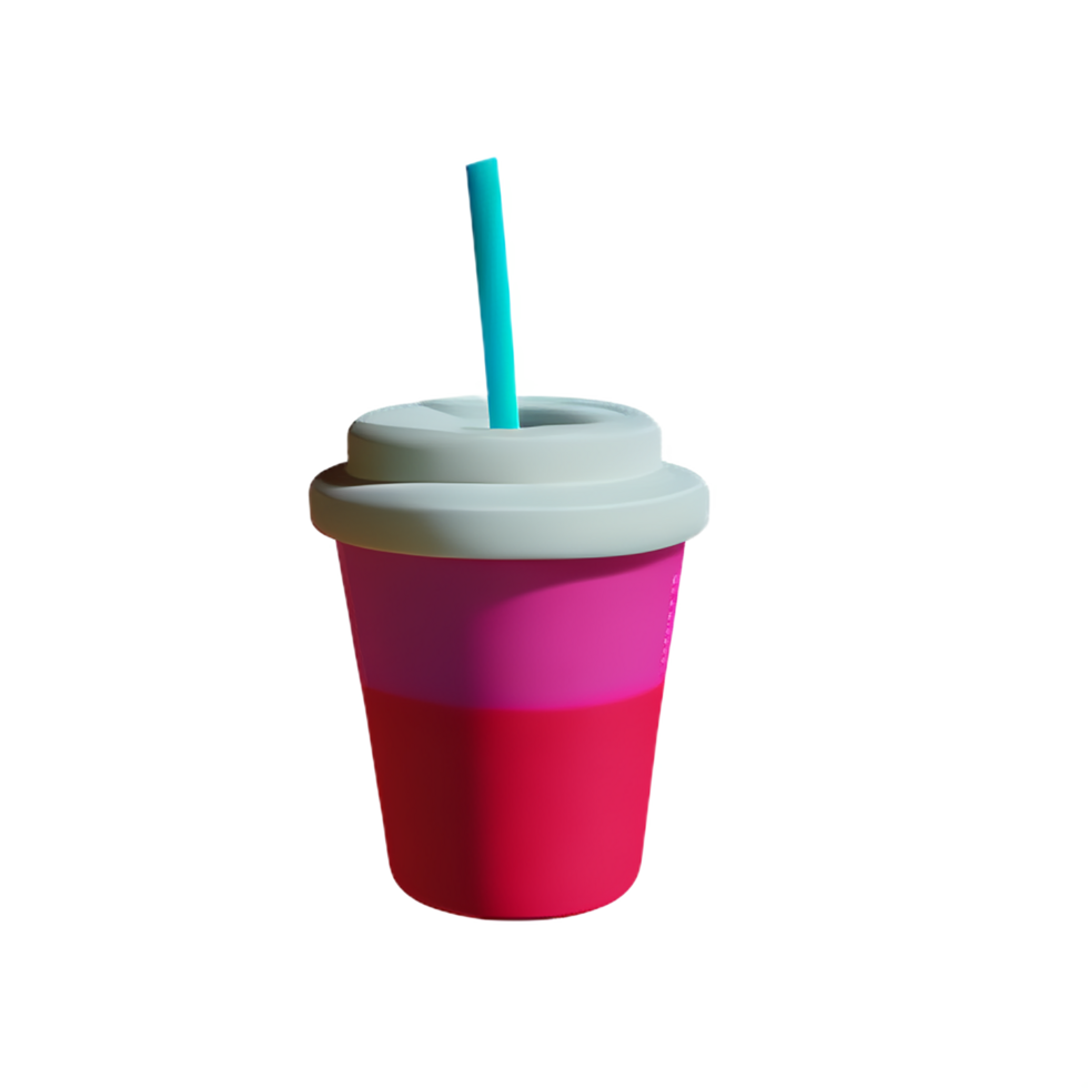 bubble tea 3d rendering icon illustration png